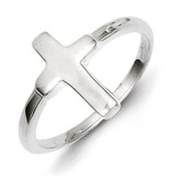Solid Cross Ring Sterling Silver QR966-6