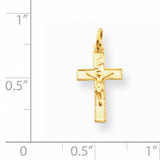 INRI Crucifix Charm 14k Gold XR294