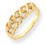 Polished Diamond Quality: AA Ring 14k Gold Y4283AA