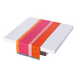 Le Jacquard Francais Zingaro Enduite Orange Coated runner 19 x 59 Inch Le Jacquard Francais Zingaro Enduite Orange Coated runner 19 x 59 Inch