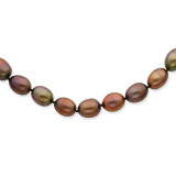 14k Gold 8-9mm Coffee Brown Fresh Water Cultured Pearl Necklace MPN: XF433-20