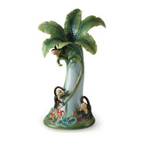 Franz Porcelain Jungle Fun Monkey Tree Vase FZ02008
