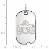 Los Angeles Clippers Small Dog Tag Sterling Silver SS006CLI