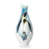 Franz Porcelain Playful Penguins Mid Size Vase FZ02119