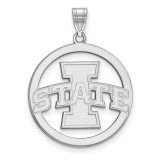 Iowa State University L Pendant in Circle MPN: SS012IAS by LogoArt Iowa State University L Pendant in Circle MPN: SS012IAS by LogoArt