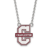 College of Charleston Enamel Large Pendant with Necklace MPN: SS021CHC by LogoArt College of Charleston Enamel Large Pendant with Necklace MPN: SS021CHC by LogoArt