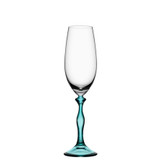 Kosta Boda Two of Us Champagne Flute Turquoise Woman MPN: 7091324 Designed by Kjell Engman