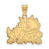 Texas Christian University Large Pendant in 10k Yellow Gold by LogoArt MPN: 1Y019TCU Texas Christian University Large Pendant in 10k Yellow Gold by LogoArt MPN: 1Y019TCU