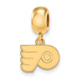 Philadelphia Flyers Bead Charm x-Small Dangle in Gold-plated Silver by LogoArt MPN: GP018FLY