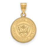 East Carolina University Medium Crest Pendant in Gold-plated Silver by LogoArt MPN: GP053ECU East Carolina University Medium Crest Pendant in Gold-plated Silver by LogoArt MPN: GP053ECU