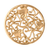 Nikki Lissoni Baroque Hearts Gold-Plated 33mm Coin MPN: C1026GM EAN: 8718627460788