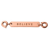 Nikki Lissoni Believe Tag Rose Gold-Plated 40X7mm Two lock  Plate MPN: D1215RGL EAN: 8718819239970