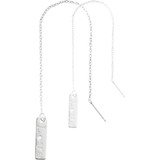 Nikki Lissoni Love Threader Earrings with Tag Silver-Plated 20mm MPN: EA2009SM EAN: 8719075300787
