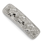 2608 Boutique Jewelry Fashion Flower Hair Barrette Silver-tone by 1928 Jewelry MPN: BF2971