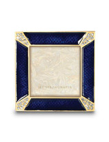 Jay Strongwater Leland Delft Garden Pave Corner 2 Inch Square Picture Frame MPN: SPF5130-284