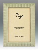 Tizo Shiny Striped Silvery Wooden Picture Frame 4 x 6 Inch MPN: 285SIL-46, MPN: 285SIL-46
