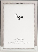 Tizo Inside Beads Silver Plated Picture Frame 4 X 6 Inch Triple Inch Engravable Homebello