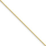 9 Inch 1.65mm Solid Diamond -cut Cable Chain 10k Gold MPN: 10PE141-9