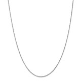20 Inch 1.3mm Heavy-Baby Rope Chain 10k White Gold MPN: 10PE90-20