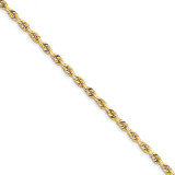 8 Inch 5.0mm Diamond -cut Quadruple Rope Chain 10k Gold MPN: 10QT040-8