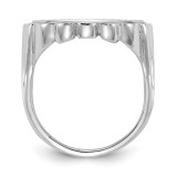 1/10AE Diamond -cut Coin Ring 14k white Gold CR3WD/10AE