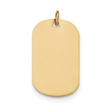 0.011 Gauge Engravable Dog Tag Disc Charm 14k Gold Plain MPN: XM554/11 UPC: 191101456435