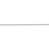 18 Inch 1mm Cable Chain Sterling Silver QCL030-18