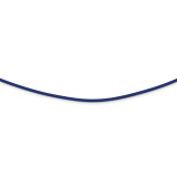 ch 2mm Royal Blue Rubber Cord Necklace 18 Inch Sterling Silver MPN: QG3555-18 ch 2mm Royal Blue Rubber Cord Necklace 18 Inch Sterling Silver MPN: QG3555-18