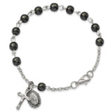 Hematite Rosary Bracelet Silver-tone, MPN: GM13550, UPC: 886083086687