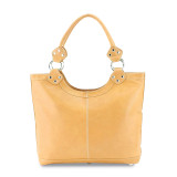 Tan Leather Double Strap Tote Bag, MPN: GM17701