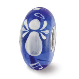 Angels & Music Fenton Glass Bead Sterling Silver Hand Painted MPN: QRS3613 UPC: 19727651099 by Reflection Beads Angels & Music Fenton Glass Bead Sterling Silver Hand Painted MPN: QRS3613 UPC: 19727651099 by Reflection Beads