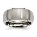 10mm Satin and Polished Band Titanium Beveled Edge, MPN: TB113, UPC: 883957760643 by Chisel Jewelry