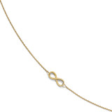 Infinity with 1 inch Extender Anklet 9 Inch 10k Gold Polished by Leslie's Jewelry MPN: 10LF549-9