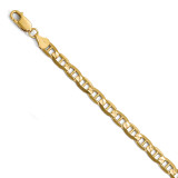 6.25mm Concave Anchor Chain 9 Inch 14k Gold by Leslie's Jewelry MPN: 1318-9, UPC: 191101849565