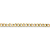 4.3mm Semi-Solid Curb Link Chain 18 Inch 14k Gold HB-1325-18