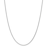 1.15mm Solid Diamond-cut Cable Chain 16 Inch 18k White Gold by Leslie's Jewelry MPN: 18LP16-16, UPC: 191101177514