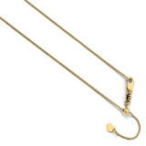 Yellow Gold .8 mm Adjustable Wheat Chain 22 Inch 10k Gold by Leslie's Jewelry MPN: 5278-22, UPC: 191101754203