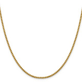2.4 mm Diamond-cut Round Box Chain 18 Inch 14k Gold by Leslie's Jewelry MPN: 7170-18, UPC: 886774544083 2.4 mm Diamond-cut Round Box Chain 18 Inch 14k Gold by Leslie's Jewelry MPN: 7170-18, UPC: 886774544083