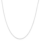 .95 mm Long Open Cable Link Chain 18 Inch 14K White Gold by Leslie's Jewelry MPN: 7197-18, UPC: 886774547732