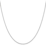 1.35 mm Long Open Cable Link Chain 16 Inch 14K White Gold by Leslie's Jewelry MPN: 7199-16, UPC: 886774547787