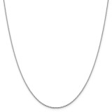 1.25 mm Diamond-cut Oval Open Cable Link Chain 20 Inch 14K White Gold by Leslie's Jewelry MPN: 7210-20, UPC: 191101847783