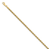 2.75mm Handmade Regular Rope Chain 7 Inch 14k Gold by Leslie's Jewelry MPN: 7228-7, UPC: 191101849824