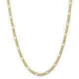 5.35mm Semi-Solid Figaro Chain 18 Inch 10k Gold by Leslie's Jewelry MPN: 8234-18, UPC: 191101755477