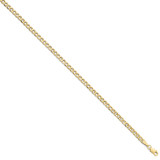 3.35mm Semi-Solid Curb Link Chain 8 Inch 10k Gold by Leslie's Jewelry MPN: 8239-8, UPC: 191101756115