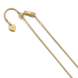 1.1 mm Gold-plated Adjustable Box Chain 30 Inch Sterling Silver by Leslie's Jewelry MPN: FC53-30