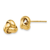 Love Knot Earrings 14k Gold Polished by Leslie's Jewelry MPN: LE1295, UPC: 191101759031