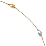 1 inch Extender Anklet 9 Inch 14k Two-tone Gold Polished by Leslie's Jewelry MPN: LF877-9, UPC: 191101754036