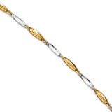 1 inch Extender Anklet 9 Inch 14k Two-tone Gold Polished by Leslie's Jewelry MPN: LF878-9, UPC: 191101148514