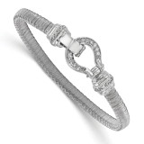 CZ Mesh Bracelet 7 Inch Sterling Silver by Leslie's Jewelry MPN: QLF651-7.5, UPC: 191101551918