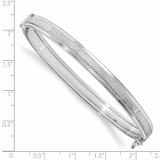 Textured Bangle Sterling Silver Polished HB-QLF872